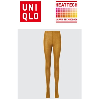 ユニクロ(UNIQLO)のMヒートテック女ユニクロUNIQLO未使用HEATTECHタイツ黄色ニット(タイツ/ストッキング)