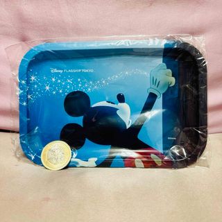 ディズニー(Disney)のディズニーフラッグシップ東京 ミッキー 缶トレー 非売品(キャラクターグッズ)