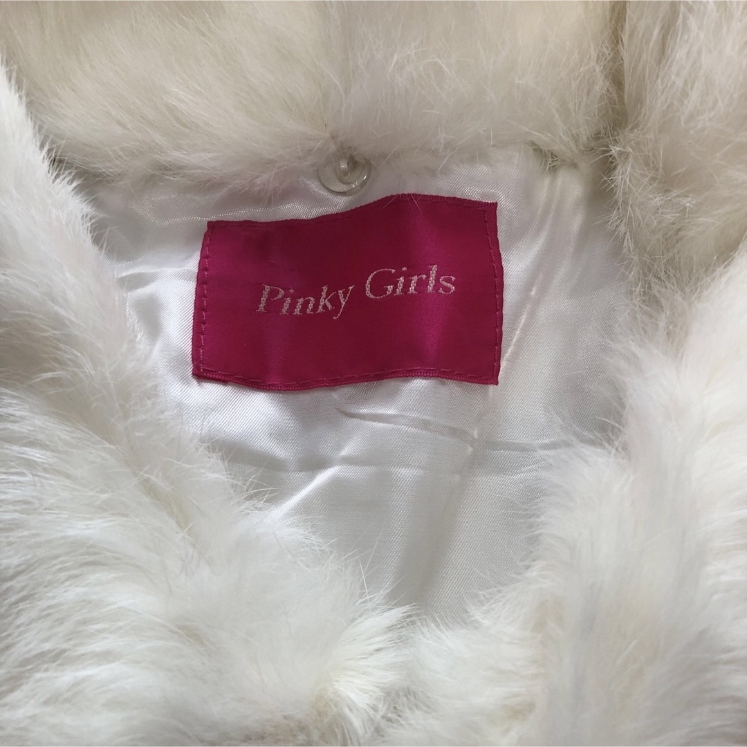 PinkyGirls(ピンキーガールズ)の 美品！Pinky Girls ラビットショート丈ジャケット　リアルファー    レディースのジャケット/アウター(毛皮/ファーコート)の商品写真