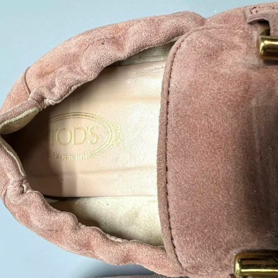 TOD'S(トッズ)のTOD'S トッズ　ローファー　バレエシューズ　ダブルT スエード レディースの靴/シューズ(バレエシューズ)の商品写真