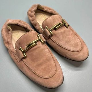 トッズ(TOD'S)のTOD'S トッズ　ローファー　バレエシューズ　ダブルT スエード(バレエシューズ)