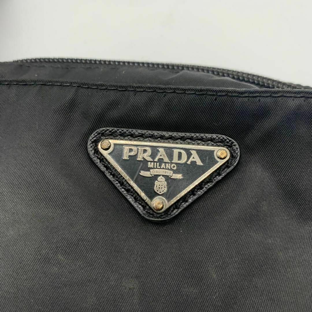 PRADA - プラダ ナイロン サフィアーノレザー ショルダーバック 三角