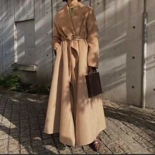 アメリヴィンテージ(Ameri VINTAGE)のAMERI UNDRESSED FRILL COLLAR COAT(ロングコート)