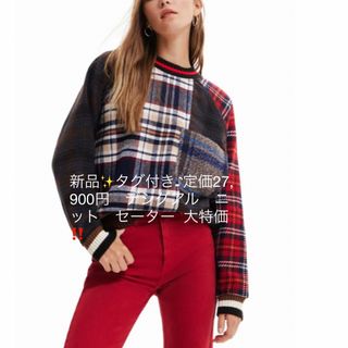 デシグアル(DESIGUAL)の新品✨タグ付き♪定価27,900円　デシグアル　ニット　セーター  大特価‼️(ニット/セーター)