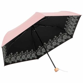 日傘 晴雨兼用 折りたたみ傘 50cm×6本骨 ＵＶカット 遮熱遮光 ３つ折傘 (その他)