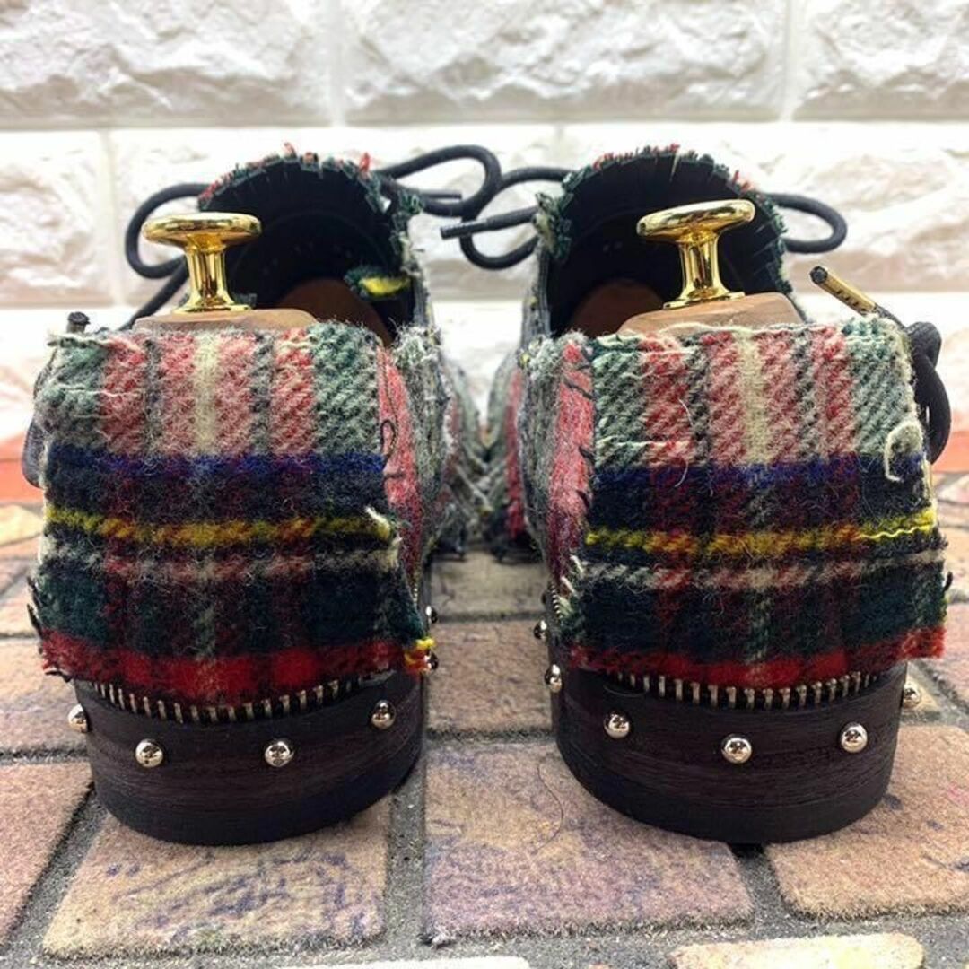 未使用】LOEWE ロエベ ドレスシューズ チェック柄 未使用】LOEWE ロエベ ドレスシューズ チェック柄