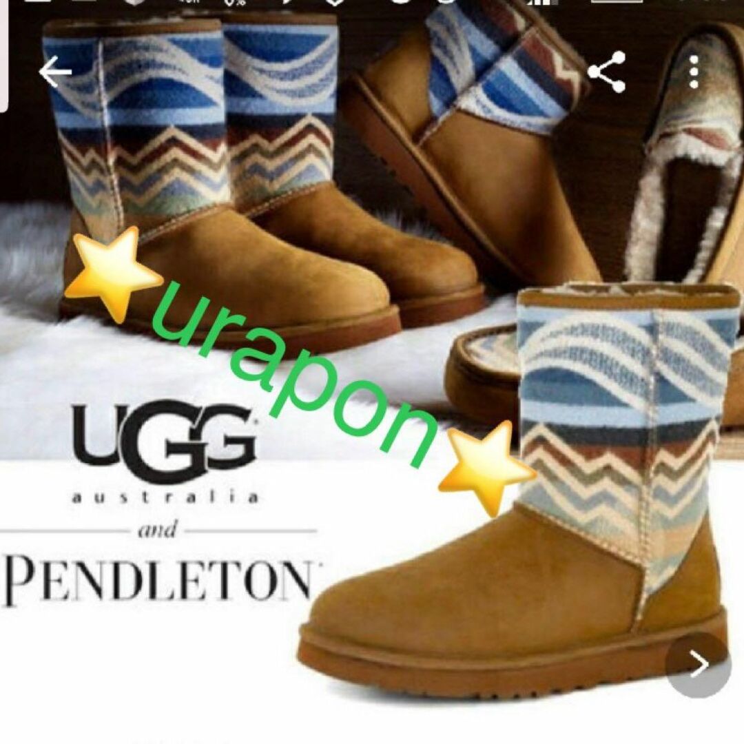 UGG(アグ)の完売。。。。✨27⇒25厚手～✨UGG✨PENDLETON✨クラシック ショート メンズの靴/シューズ(ブーツ)の商品写真