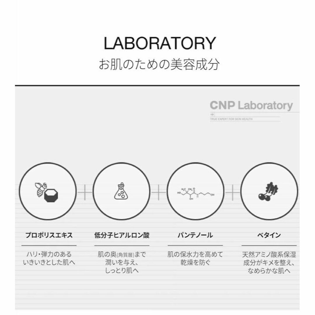 CNP(チャアンドパク)の５本 cnpプロポリスミスト 化粧水 スプレー しっとりつや肌 プロポリスエキス コスメ/美容のスキンケア/基礎化粧品(化粧水/ローション)の商品写真