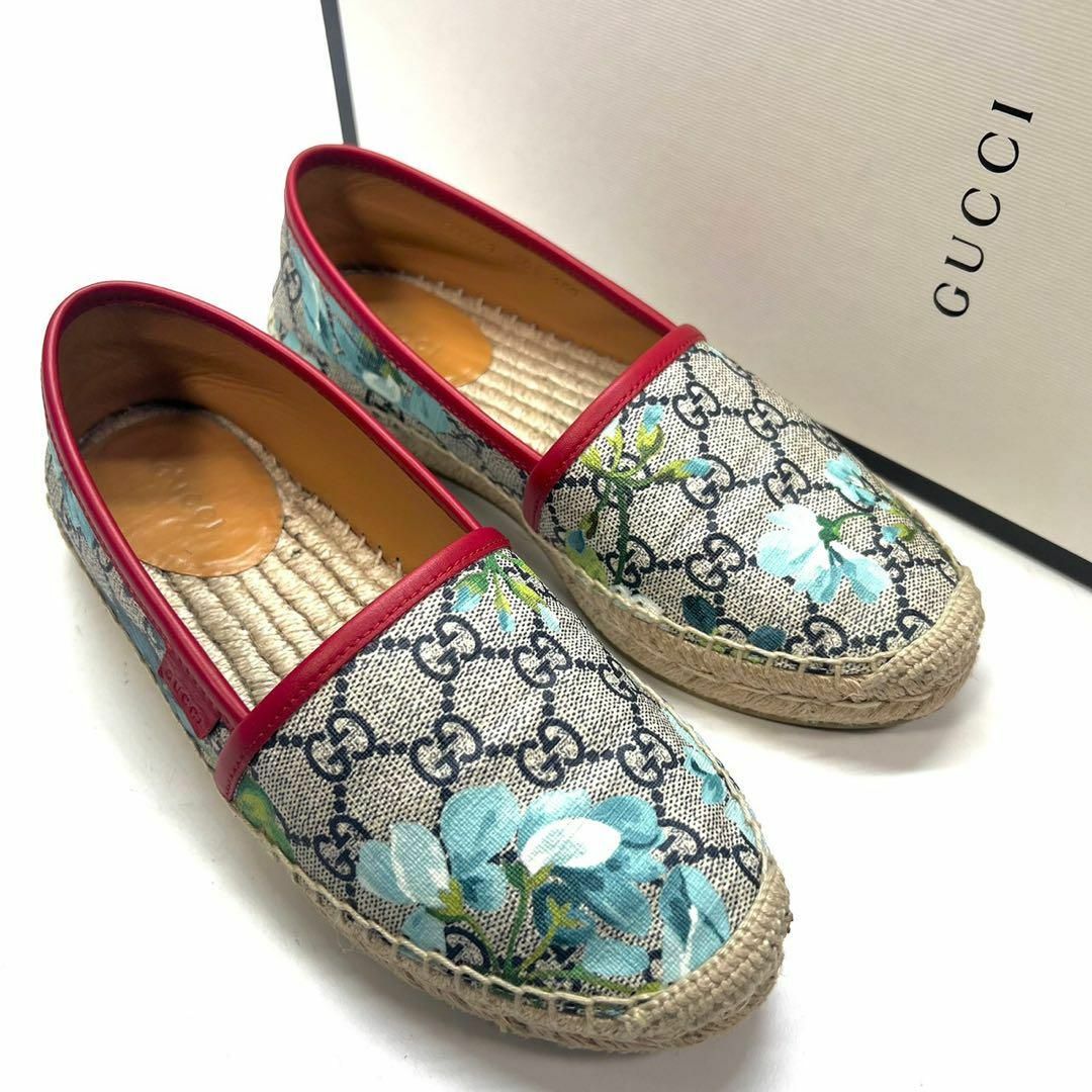 Gucci(グッチ)のGUCCI グッチ　スリッポン　ブルーム　エスパドリーユ　GG 花柄 レディースの靴/シューズ(スリッポン/モカシン)の商品写真