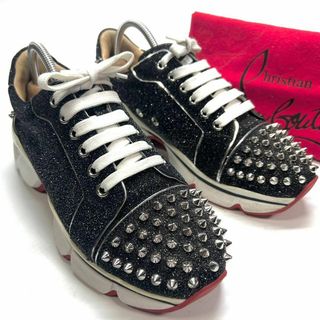 クリスチャンルブタン(Christian Louboutin)のクリスチャンルブダン　スニーカー　スパイク　グリッター(スニーカー)