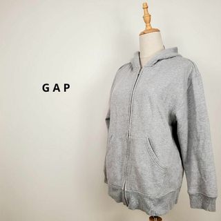 ギャップ(GAP)のギャップGAPレディースXXLグレー長袖パーカー(パーカー)