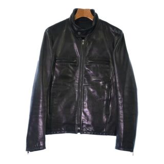 Maison Margiela メゾンマルジェラ ライダース 44(S位) 黒 【古着】【中古】(ライダースジャケット)