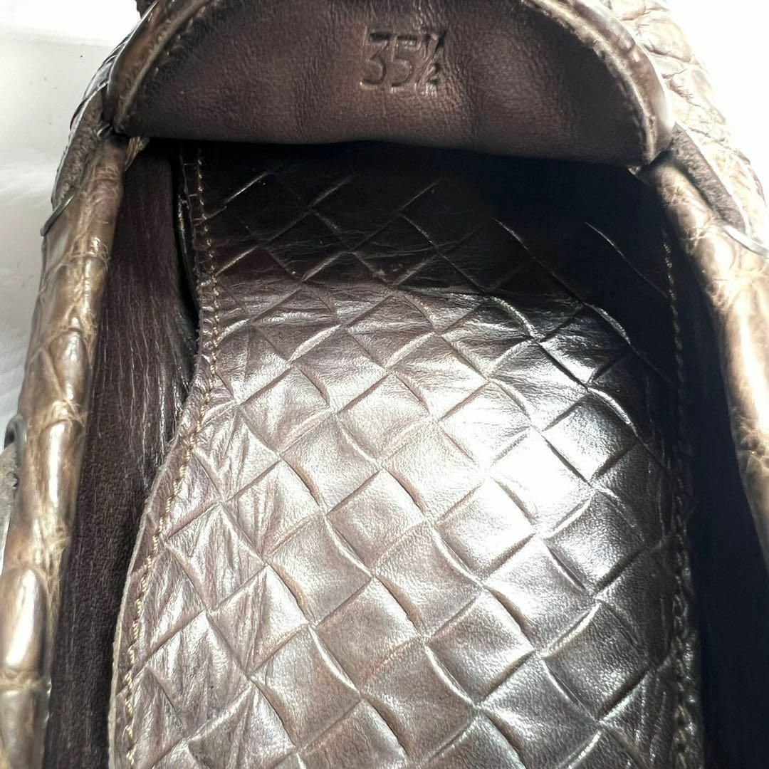 Bottega Veneta(ボッテガヴェネタ)のボッテガヴェネタ　ドライビングシューズ　クロコダイル レディースの靴/シューズ(スリッポン/モカシン)の商品写真