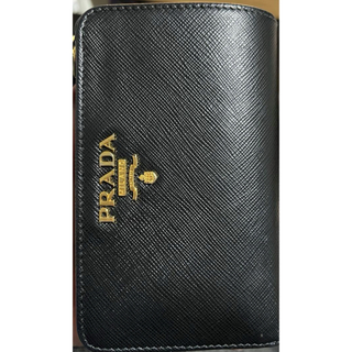 プラダ(PRADA)のPRADA サフィアーノメタル　コンパクトウォレット　二つ折り財布(財布)