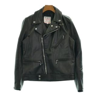 ルイスレザー(Lewis Leathers)のLewis Leathers ルイス・レザー ライダース 38(M位) 黒 【古着】【中古】(ライダースジャケット)