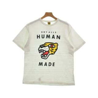 ヒューマンメイド(HUMAN MADE)のHUMAN MADE ヒューマンメイド Tシャツ・カットソー -(M位) 白 【古着】【中古】(Tシャツ/カットソー(半袖/袖なし))