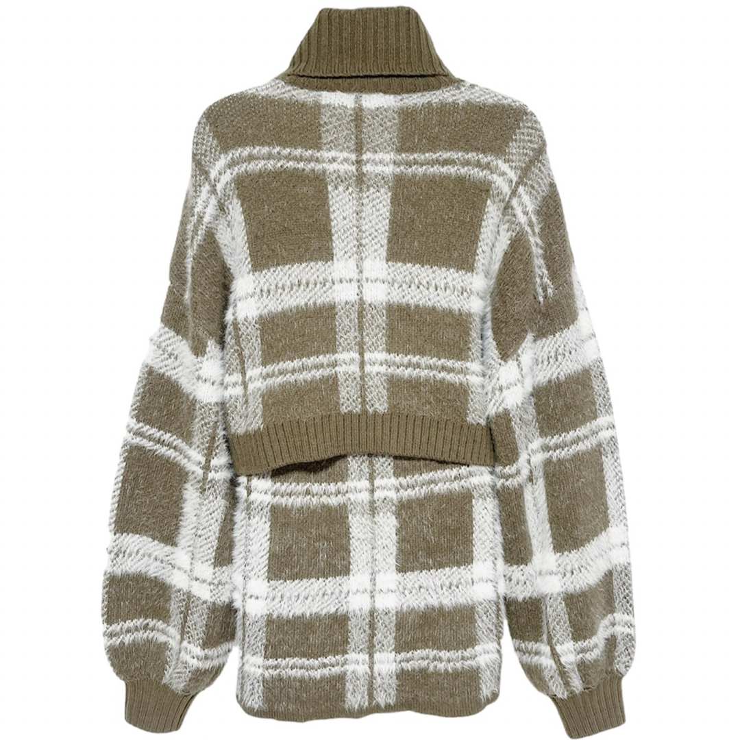 GYDA(ジェイダ)の【美品】 GYDA CHECK PATTERN シャギーニット セットアップ レディースのレディース その他(セット/コーデ)の商品写真