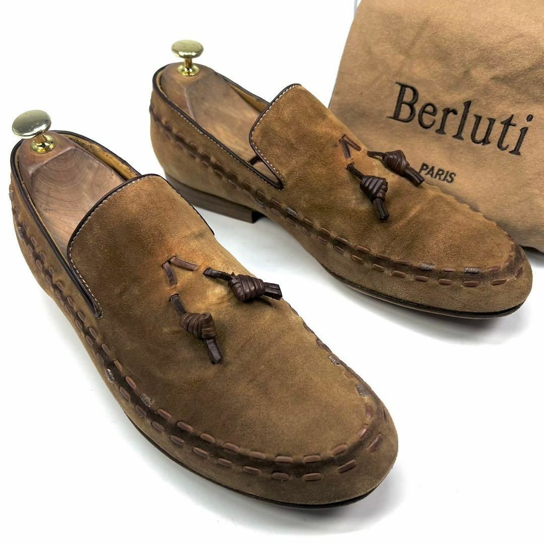 ゆうこりんメンズ→Berluti ベルルッティ　タッセルローファー　スリッポン　スエード