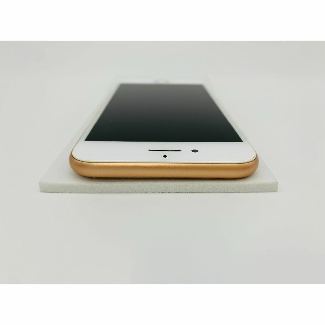 034 iPhone8 64G ゴールド/KDDI/大容量新品バッテリー100%