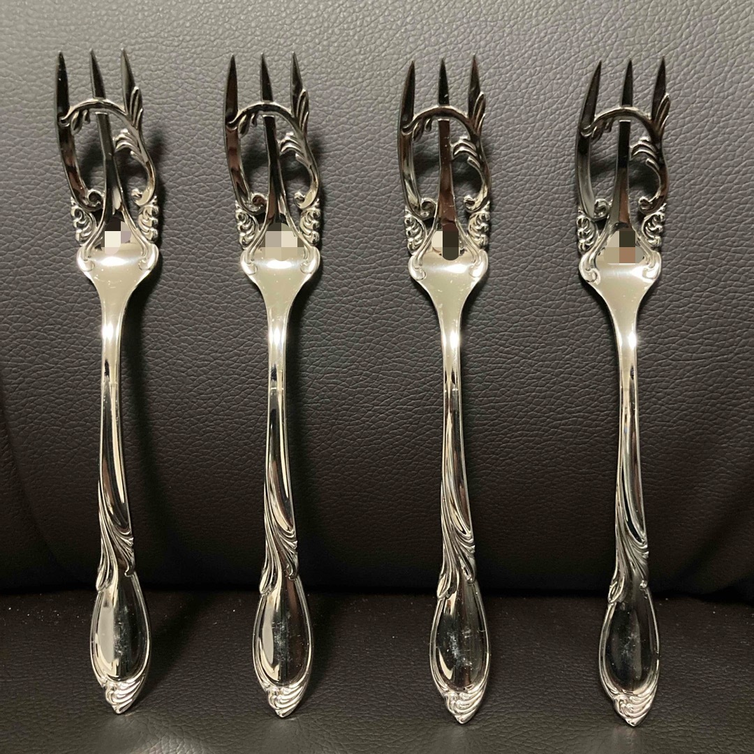 山崎金属工業 カシェ サラダフォーク 6本セット 食器 鏡面仕上げ食器