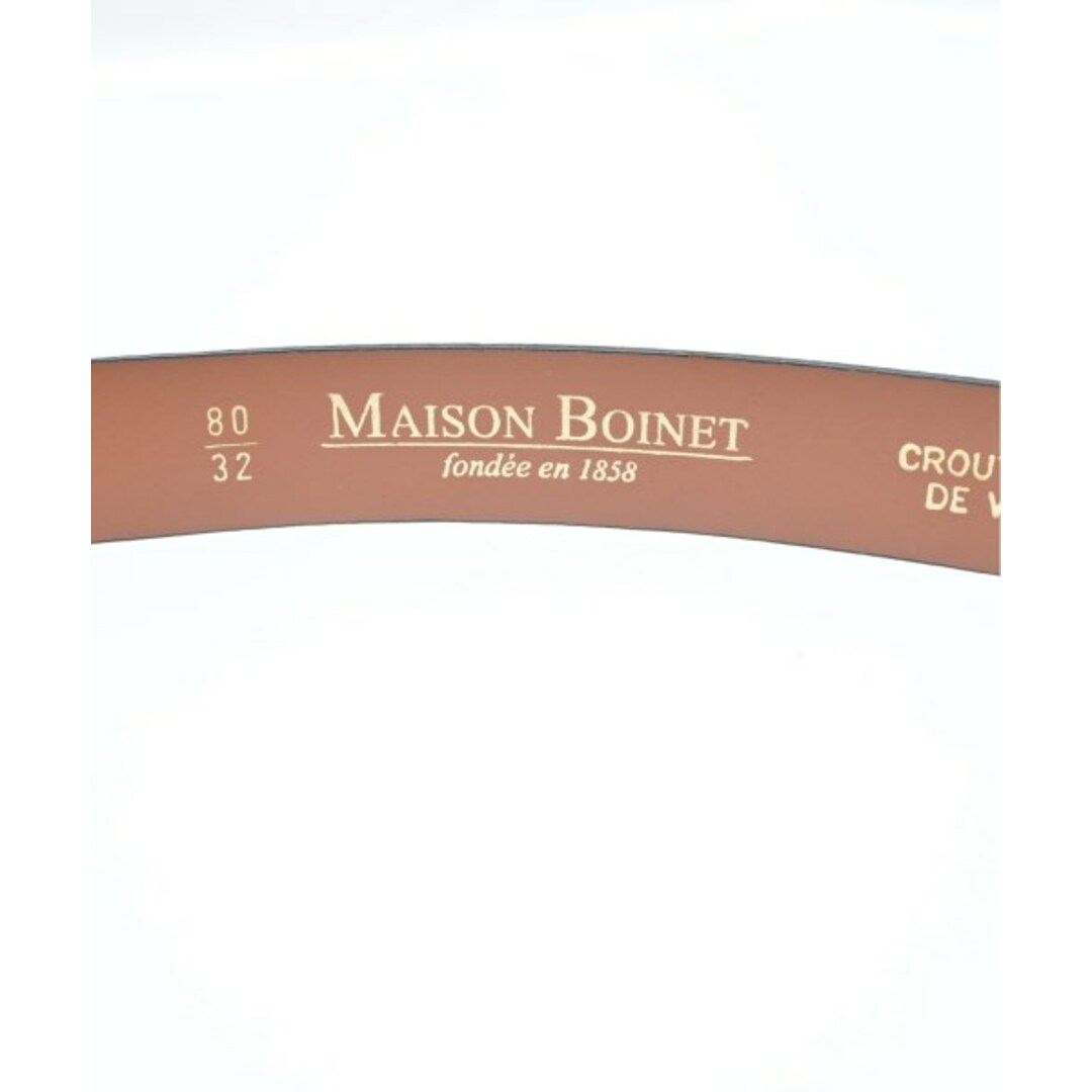 MAISON BOINET(メゾンボワネ)のMAISON BOINET メゾンボワネ ベルト - 黒 【古着】【中古】 レディースのファッション小物(ベルト)の商品写真