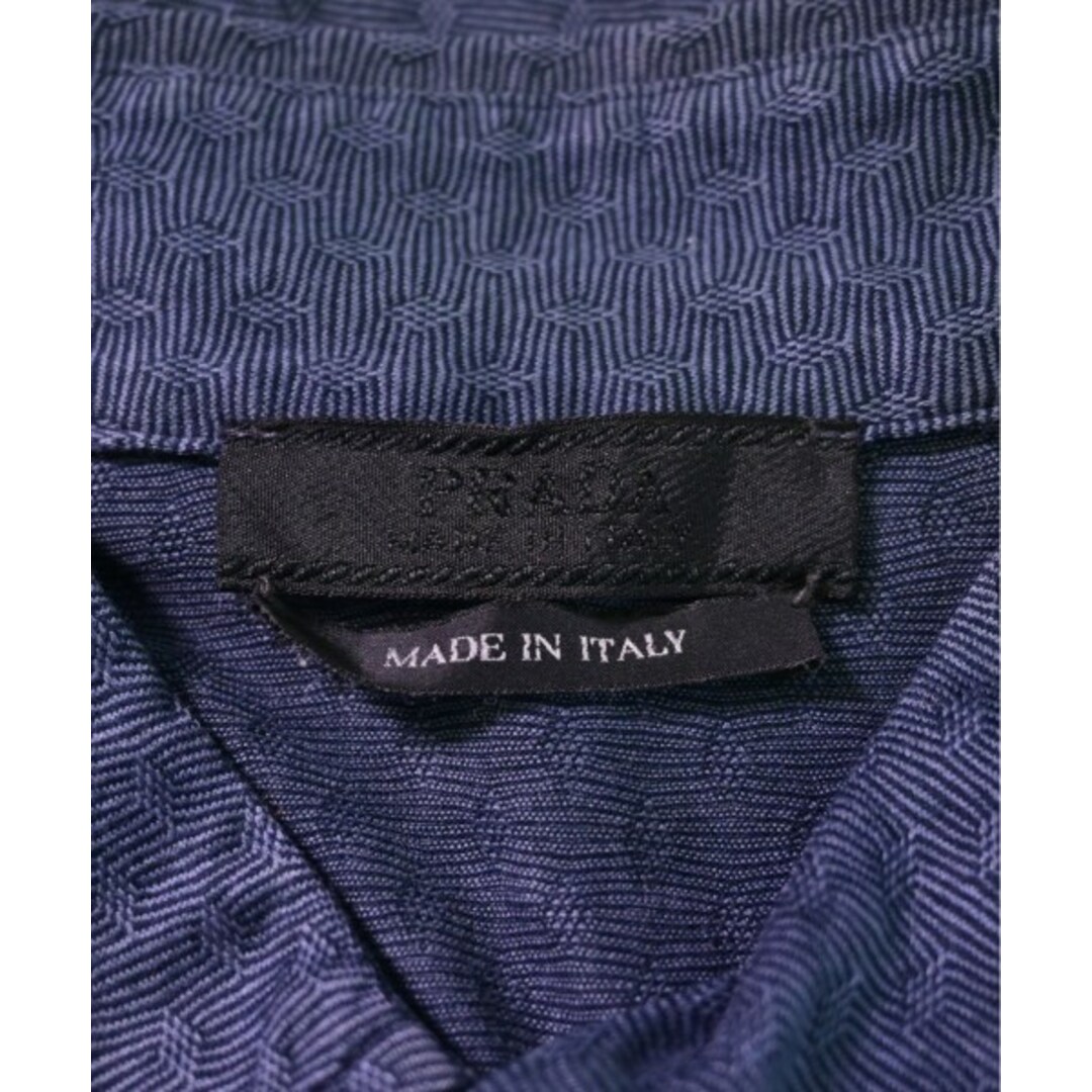 PRADA(プラダ)のPRADA プラダ カジュアルシャツ XL 紺系(総柄) 【古着】【中古】 メンズのトップス(シャツ)の商品写真