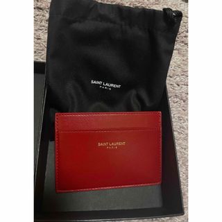 Saint Laurent - イヴサンローラン カードケース - ボルドーの通販｜ラクマ