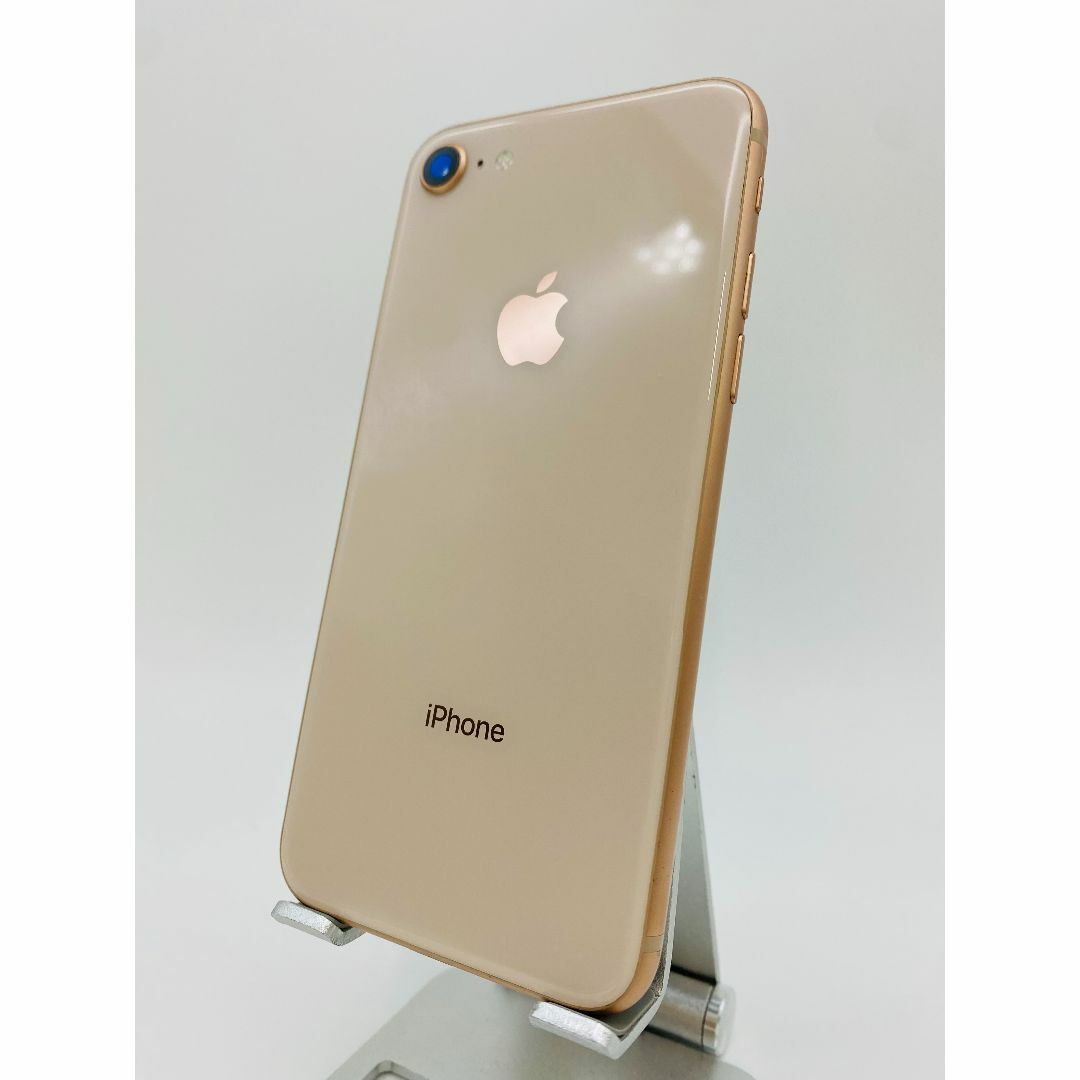 025 iPhone8 256GB ゴールド/シムフリー/大容量新品BT100%