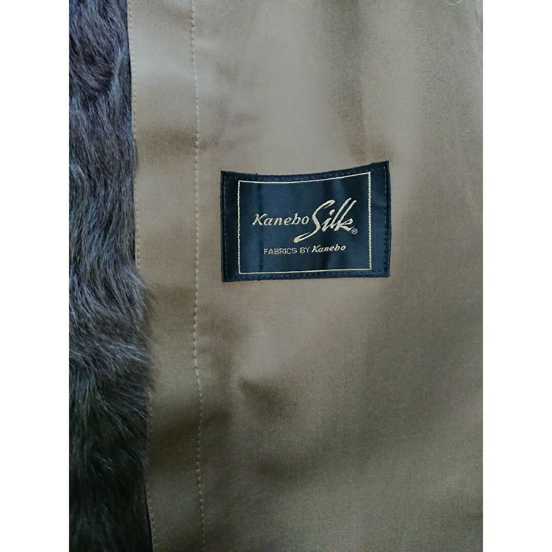 Kanebo(カネボウ)の【美品】高級ロングファーコート 30万 Kanebo チキャンラム フォックス レディースのジャケット/アウター(ロングコート)の商品写真