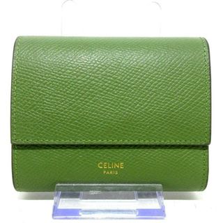 セリーヌ(celine)のセリーヌ 3つ折り財布美品  グリーン(財布)