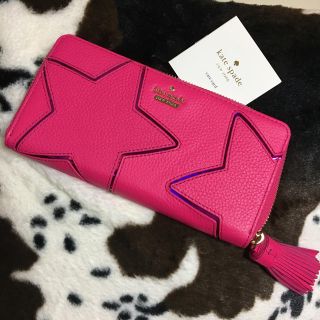 ケイトスペードニューヨーク(kate spade new york)のケイトスペード 財布 スター ピンク(長財布)