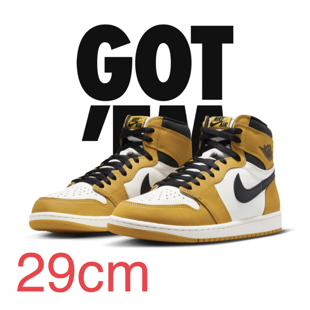 NIKE(ナイキ)のair jordan 1 yellow ochre 29 メンズの靴/シューズ(スニーカー)の商品写真