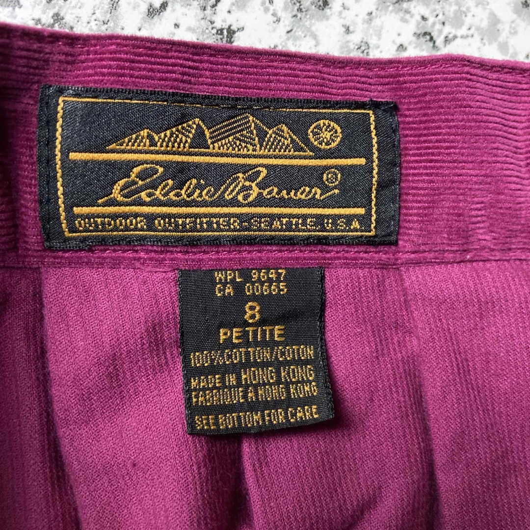 Eddie Bauer(エディーバウアー)の【80s黒タグ】エディーバウアー　細畝コーデュロイ　ビンテージ　フレアスカート レディースのスカート(ロングスカート)の商品写真