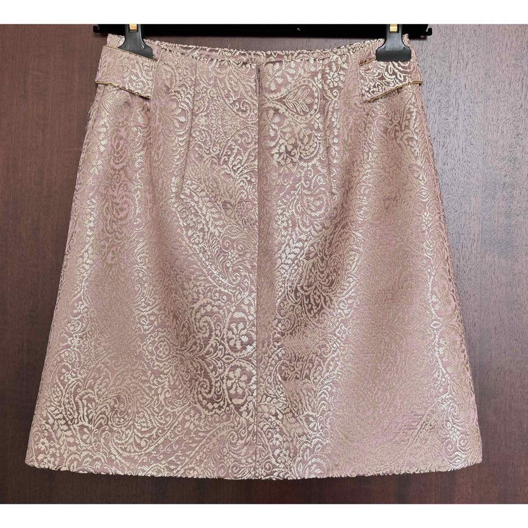 Lily Brown(リリーブラウン)のLily Brown ラメジャガードスカート レディースのスカート(ひざ丈スカート)の商品写真