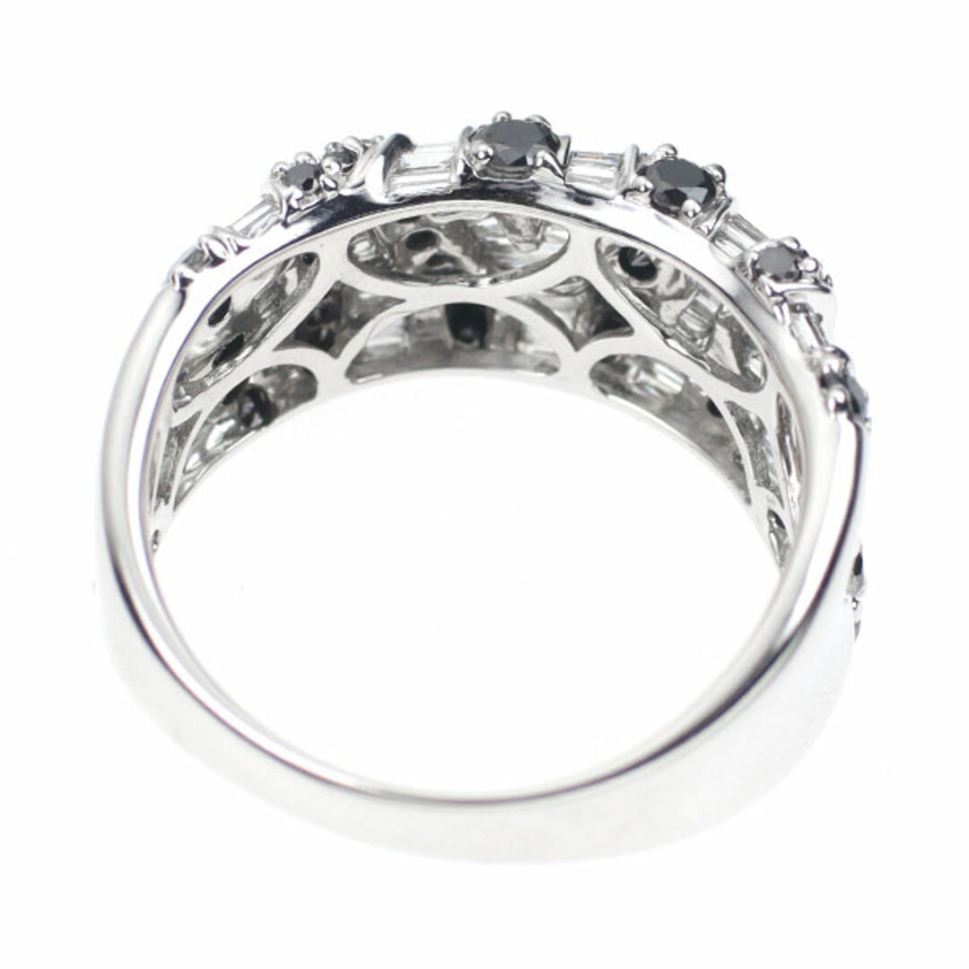  K18WG ブラック/カラーレス ダイヤモンド リング 1.55ct レディースのアクセサリー(リング(指輪))の商品写真