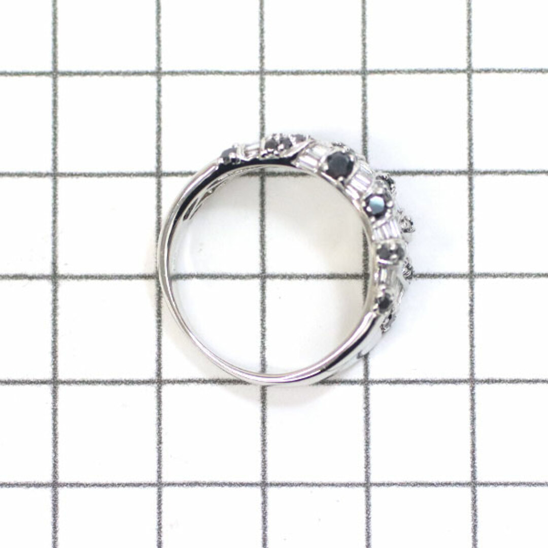  K18WG ブラック/カラーレス ダイヤモンド リング 1.55ct レディースのアクセサリー(リング(指輪))の商品写真