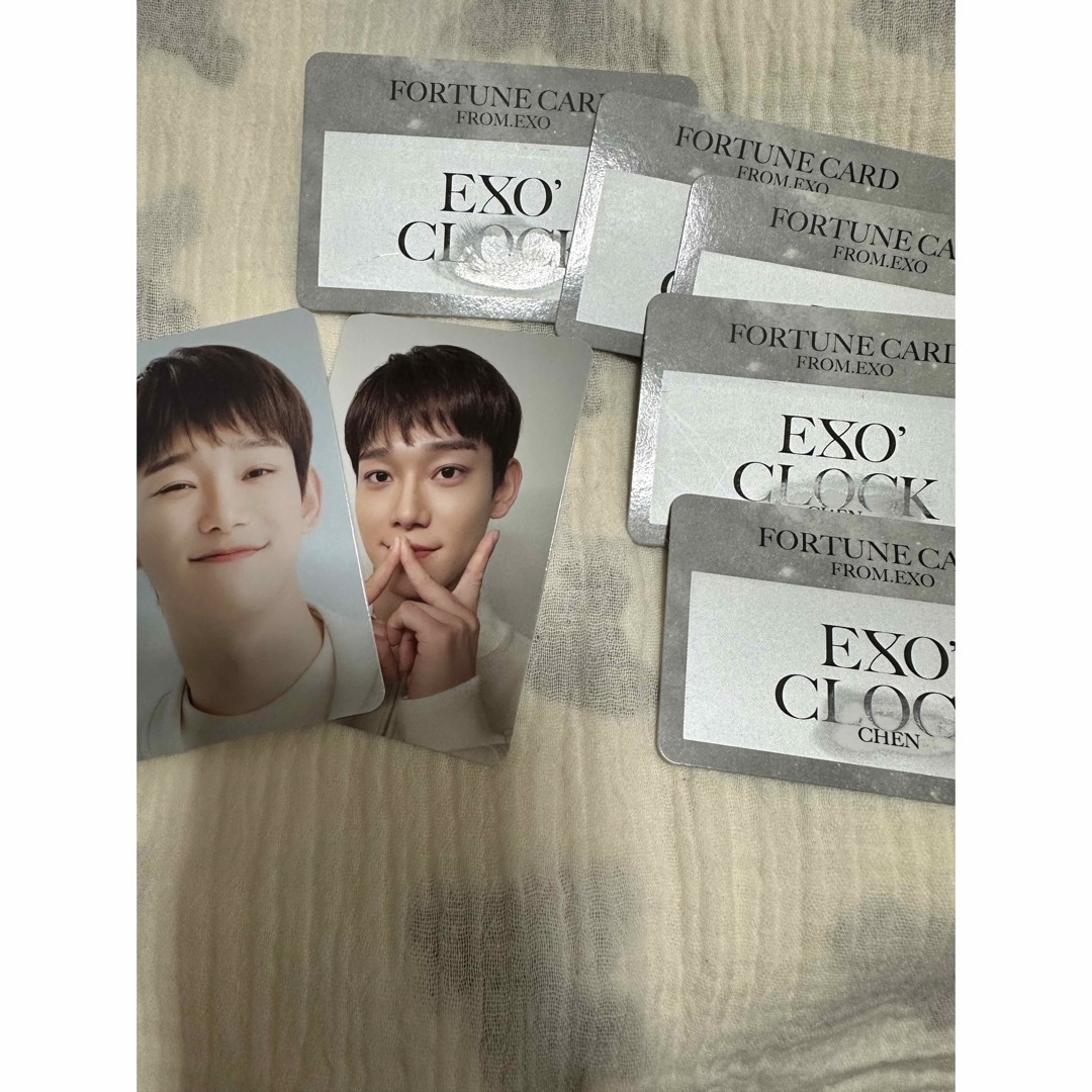 EXO(エクソ)のEXO CLOCK フォーチュンカード チェン エンタメ/ホビーのタレントグッズ(アイドルグッズ)の商品写真