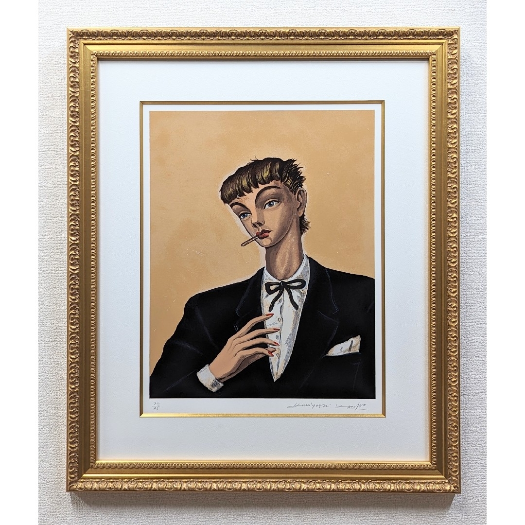 金子國義 9 胃液:オルペウスより 人物画 直筆サイン 銅版画 絵画