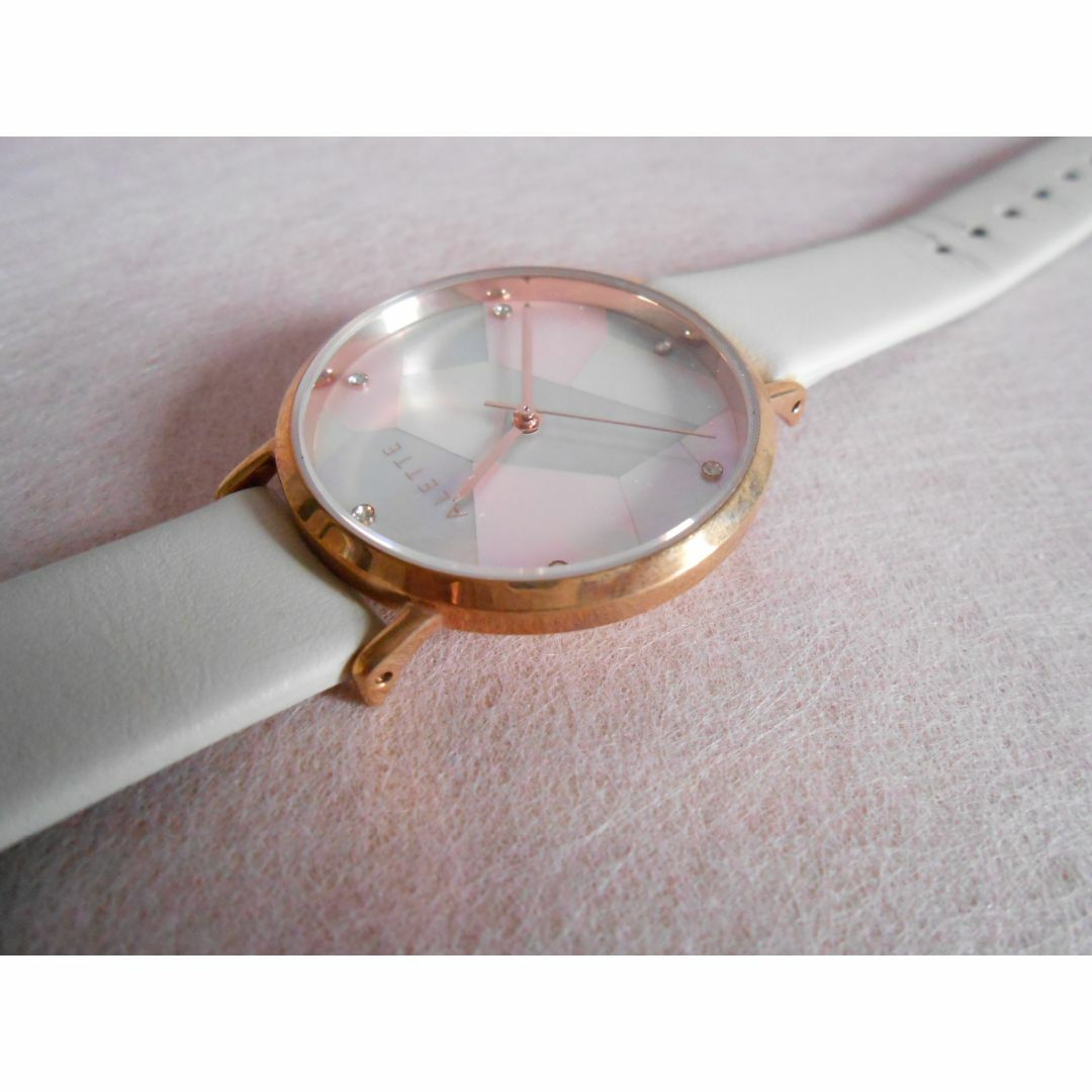 腕時計スワロフスキー6個使用 ALETTE BLANC Lilyコレクション 21