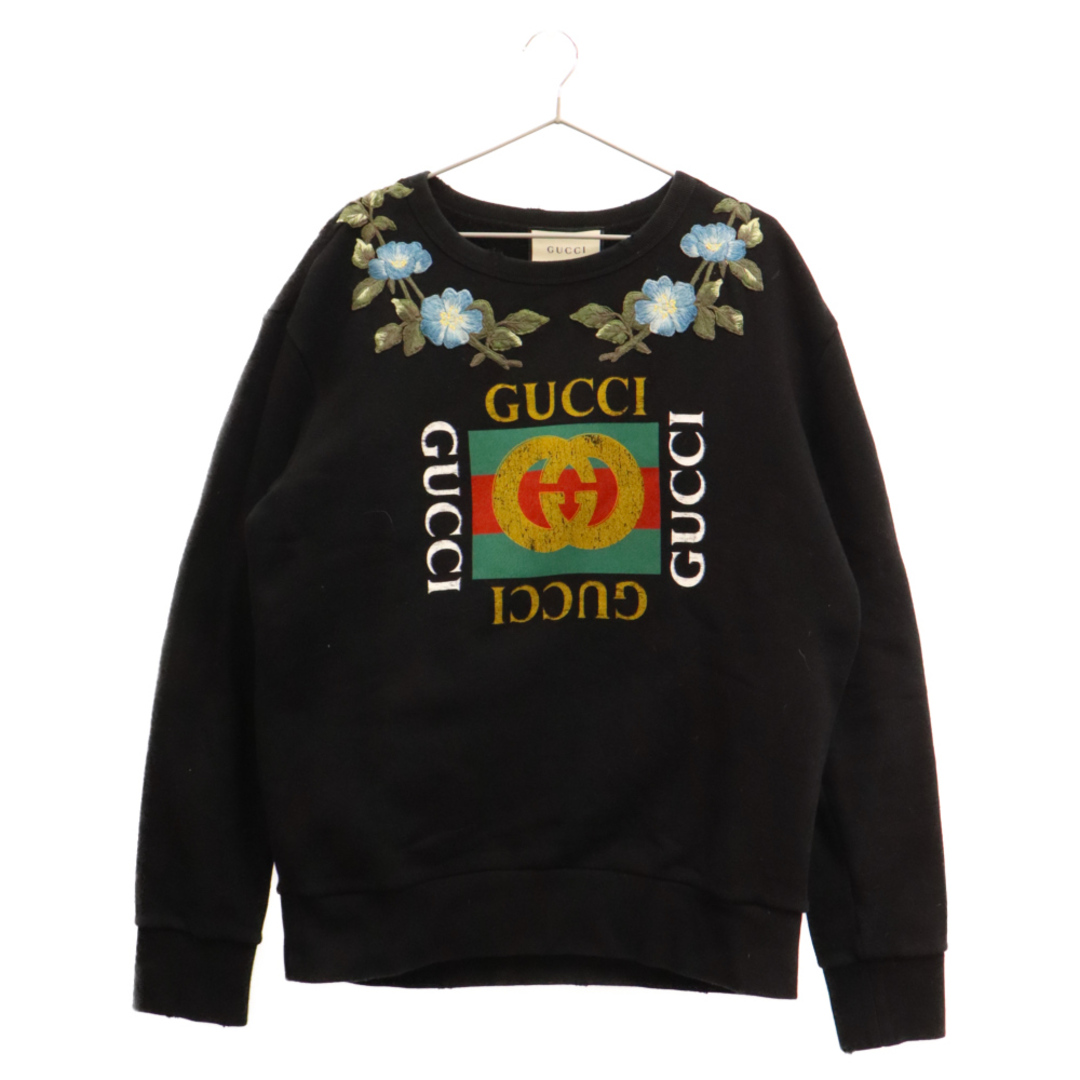 Gucci - GUCCI グッチ 17AW オールドロゴ LOVEDスタッズ フラワー刺繍