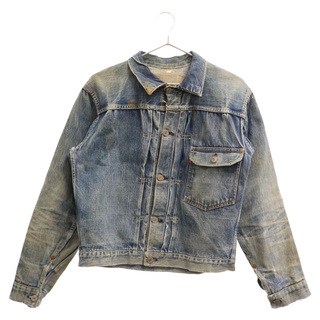 リーバイス(Levi's)のLevi's リーバイス 40s VINTAGE 506XX 1st 片面タブ 針刺しシンチバック ツメ刻印 革パッチ デニムジャケット インディゴブルー(Gジャン/デニムジャケット)