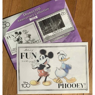 ディズニー(Disney)のディズニー100 アニバーサリーコレクション　一枚ミッキーマウス　ドナルドダック(ポスター)