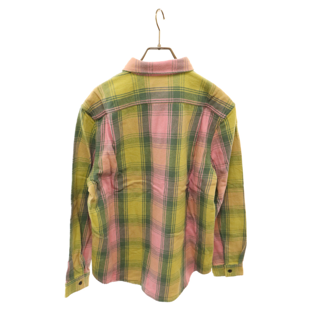 Supreme(シュプリーム)のSUPREME シュプリーム 19AW Heavyweight Flannel Shirt ヘビーウェイトフランネル長袖チェックシャツ グリーン/ピンク メンズのトップス(シャツ)の商品写真