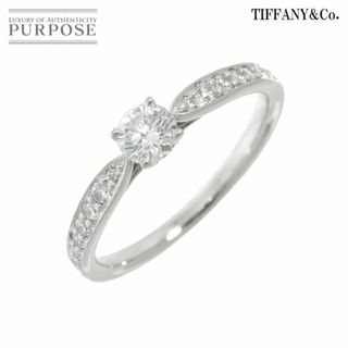 ティファニー(Tiffany & Co.)のティファニー TIFFANY&Co. ハーモニー ダイヤ 0.27ct F/SI1/3EX 9号 リング Pt プラチナ 指輪【鑑定書付き】VLP 90206899(リング(指輪))