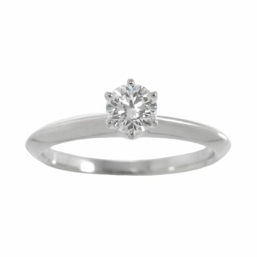 Tiffany & Co.(ティファニー)のティファニー ソリティア ダイヤ 0.31ct F/VVS2/3EX 7号 リング Pt プラチナ 指輪【鑑定書付き】VLP 90206743 レディースのアクセサリー(リング(指輪))の商品写真