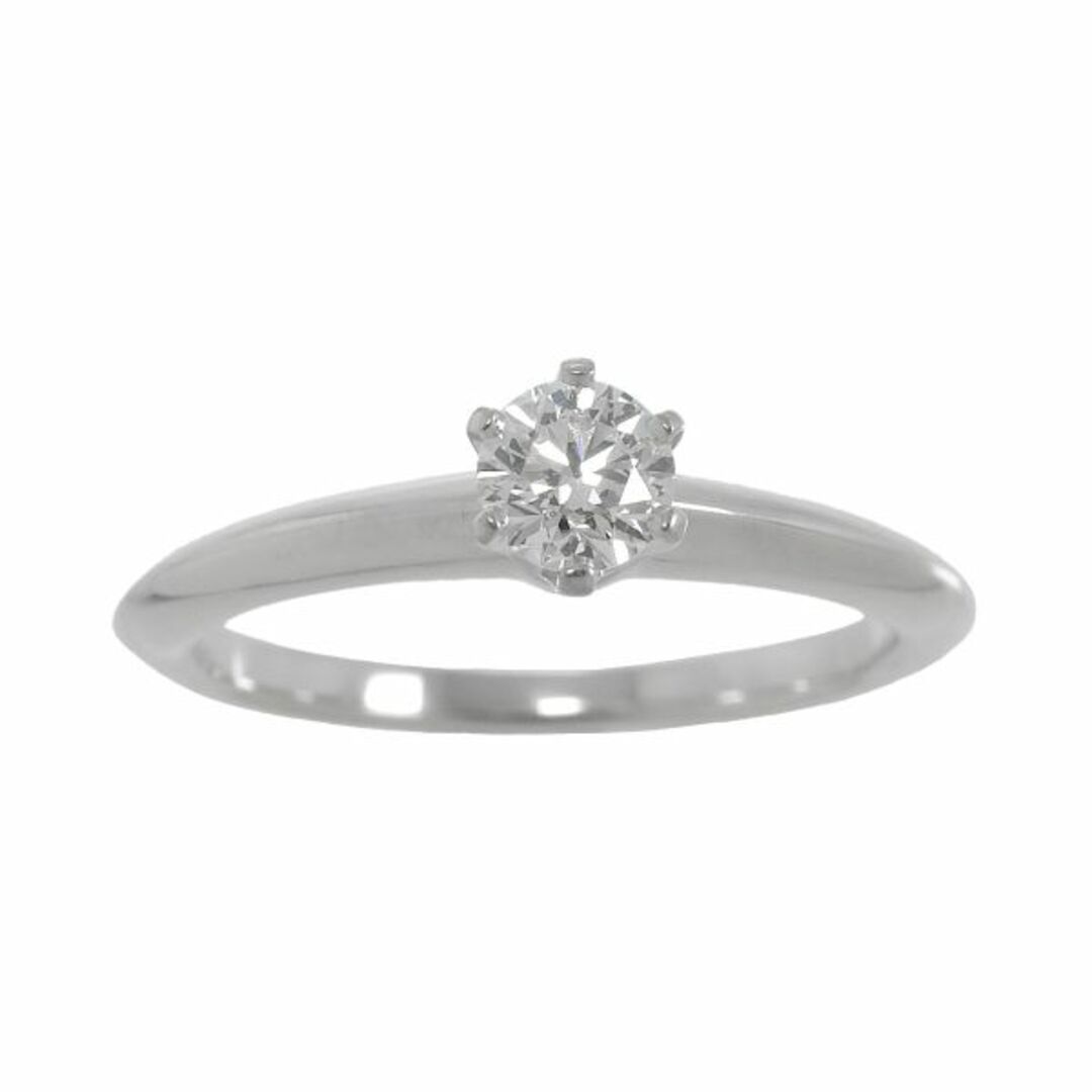 Tiffany & Co.(ティファニー)のティファニー TIFFANY&Co. ソリティア ダイヤ 0.32ct G/VS1/EX 9号 リング Pt プラチナ 指輪【鑑定書付き】VLP 90206762 レディースのアクセサリー(リング(指輪))の商品写真