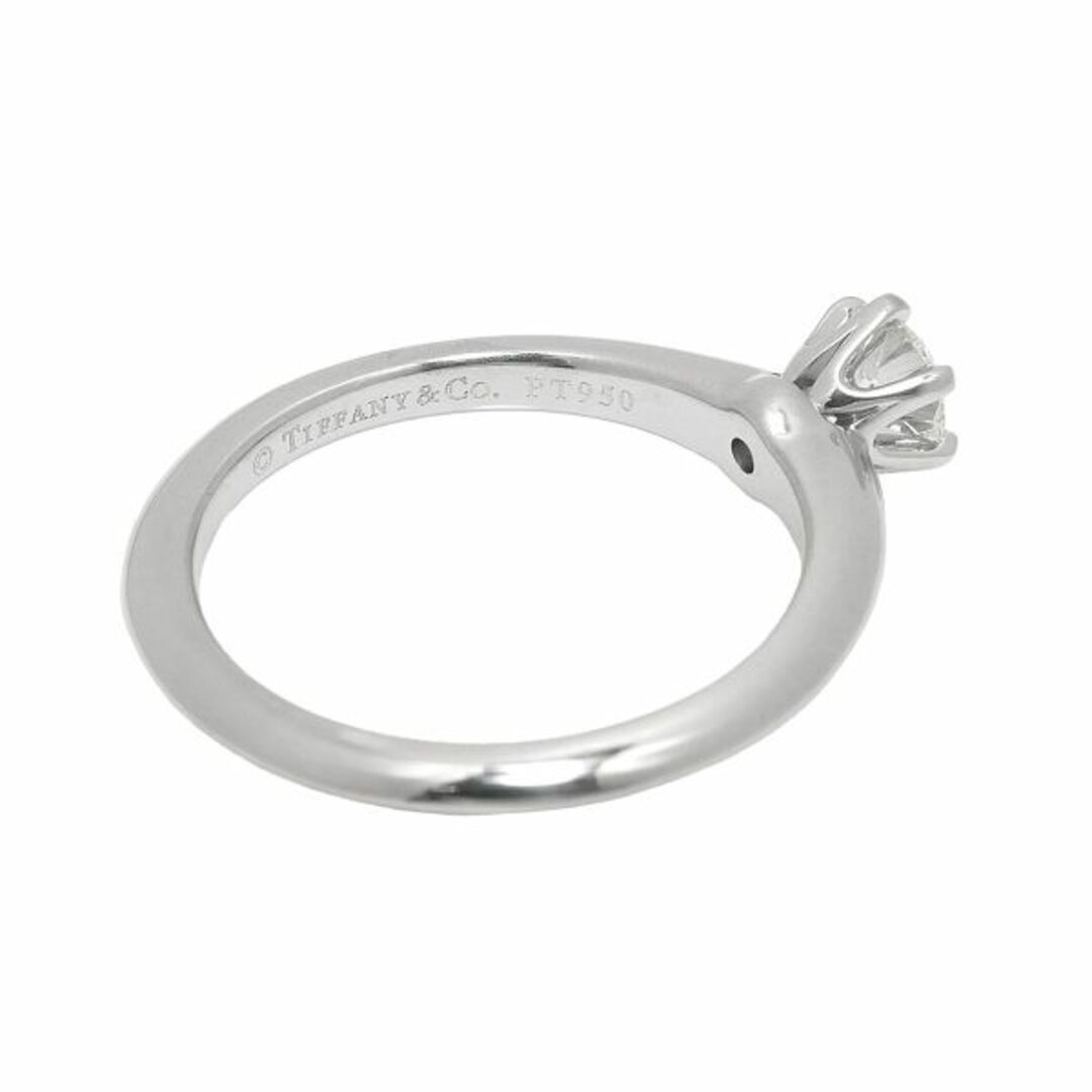 Tiffany & Co.(ティファニー)のティファニー TIFFANY&Co. ソリティア ダイヤ 0.32ct G/VS1/EX 9号 リング Pt プラチナ 指輪【鑑定書付き】VLP 90206762 レディースのアクセサリー(リング(指輪))の商品写真