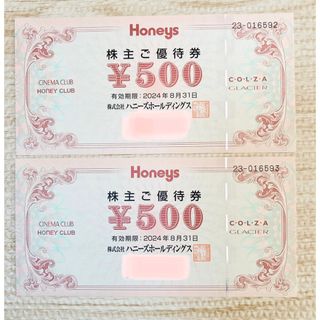 ハニーズ(HONEYS)のHoneys 株主優待券 1000円分 割引券 優待券 お買い物券 ハニーズ(ショッピング)