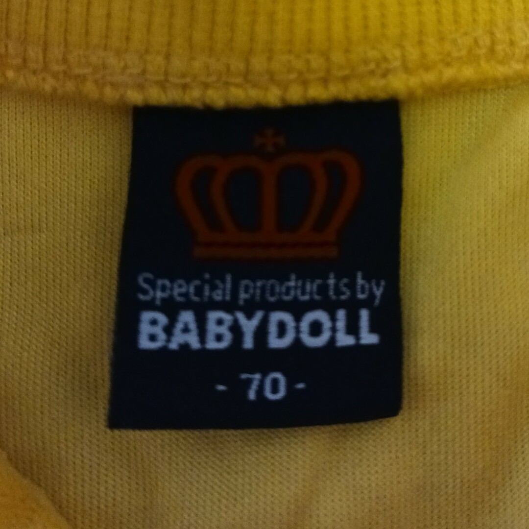 BABYDOLL(ベビードール)の【美品】BABYDOLL ミニーちゃん コラボ キッズ/ベビー/マタニティのベビー服(~85cm)(ロンパース)の商品写真