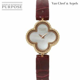 ヴァンクリーフアンドアーペル(Van Cleef & Arpels)のヴァン クリーフ&アーペル Van Cleef&Arpels スウィート アルハンブラ ウォッチ 腕時計 K18PG クォーツ Alhambra VLP 90219413(腕時計)